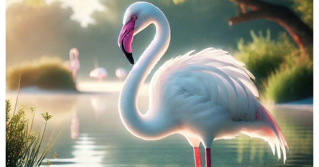 white flamingo