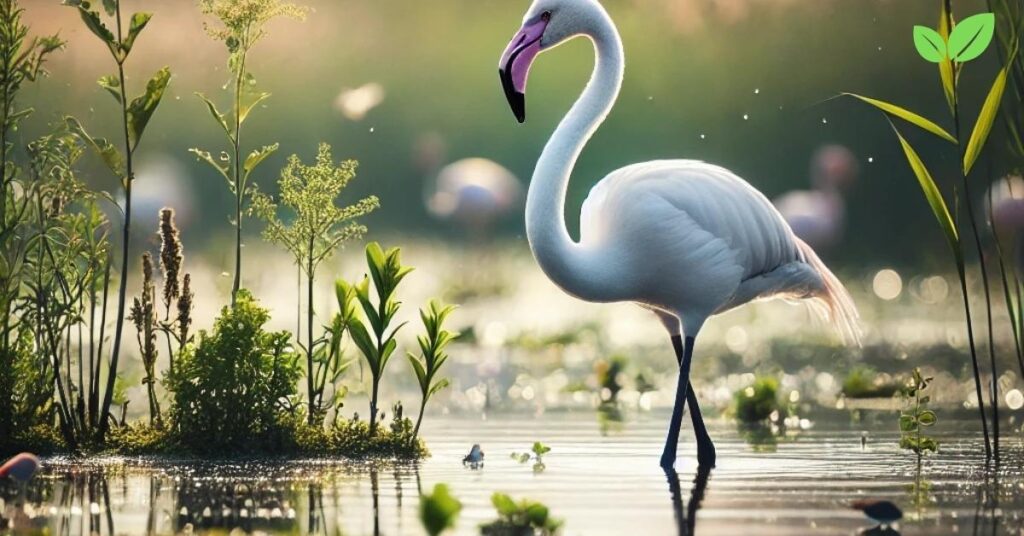 white flamingo